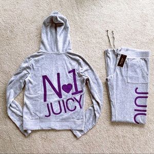 Juicy Couture Velour Tracksuit Top M+Pants S